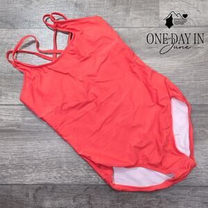 Kanu Surf Strappy Back One Piece Swimsuit Size 14